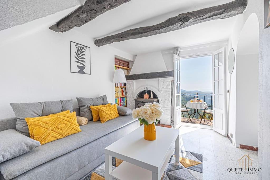 Havre De Paix Et Vue Exceptionnelle Proche Monaco Villa Peille Exteriör bild