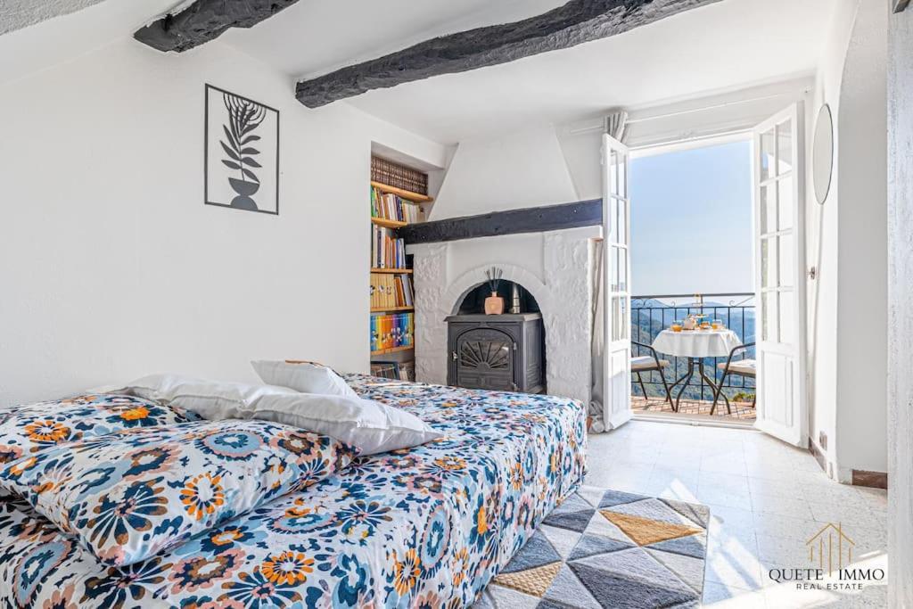 Havre De Paix Et Vue Exceptionnelle Proche Monaco Villa Peille Exteriör bild